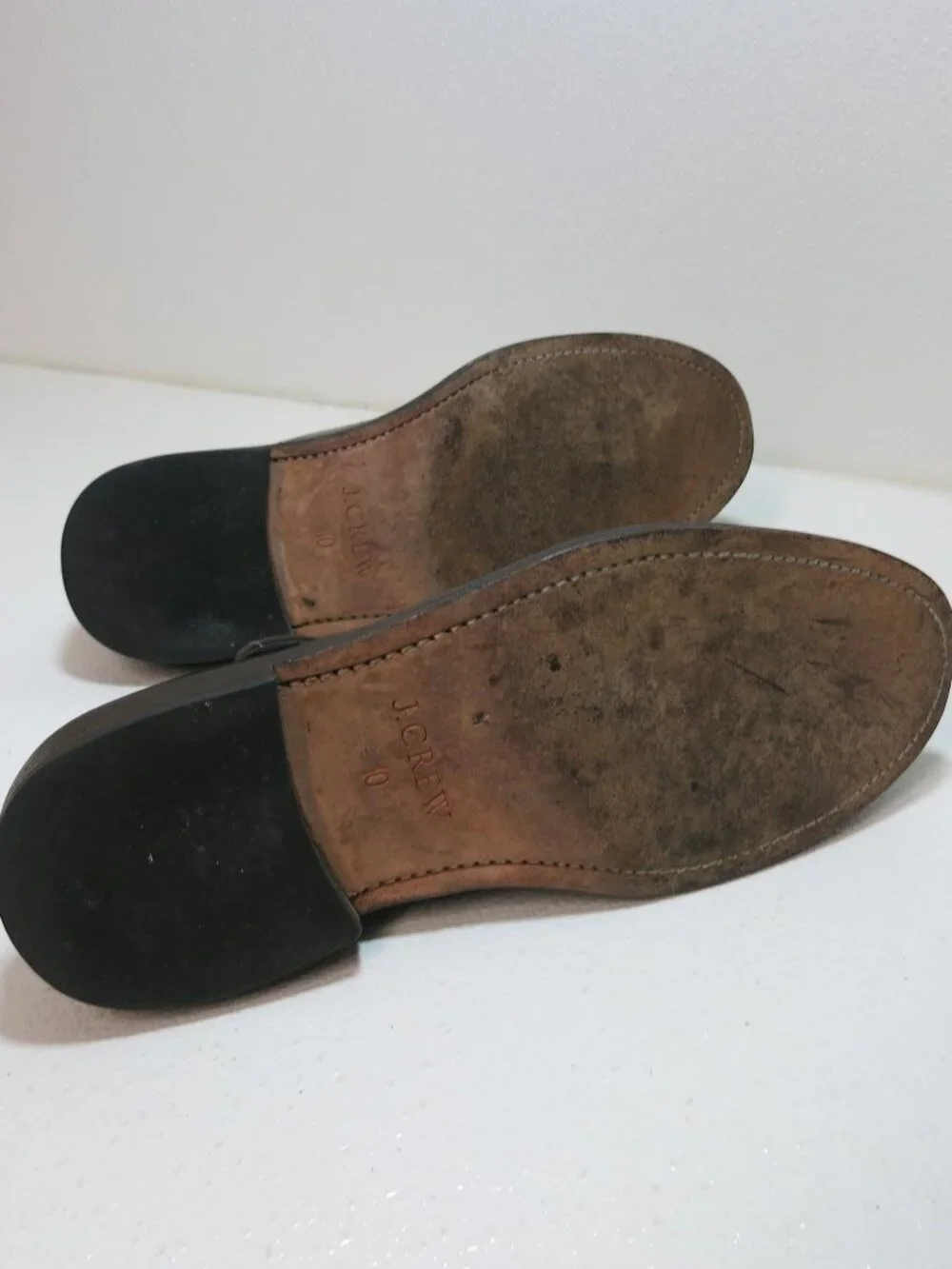 J. Crew Oil Tanned Leather Dress Derby Oxfords Men's Footwear Shoes Italy Sz 10